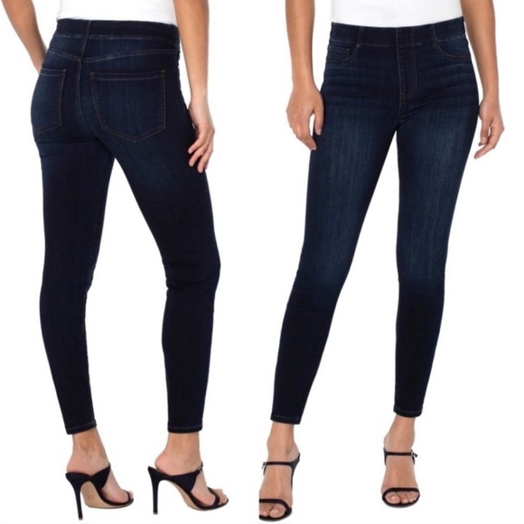 Liverpool Denim - Liverpool The Skinny High Rise Pull On Denim Jean- Sz 6